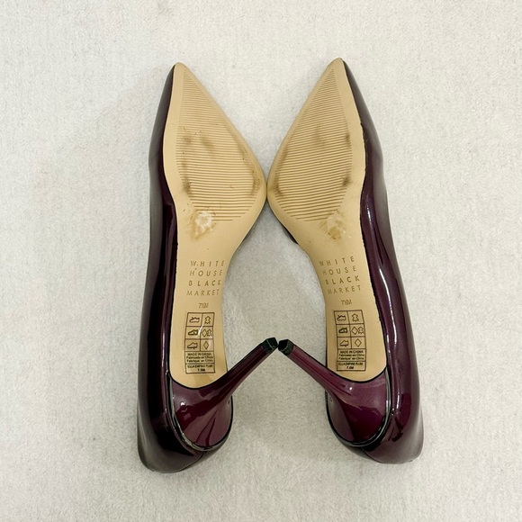 Plum Patent Leather Heels Women’s Size 7.5M - Picture 8 of 11